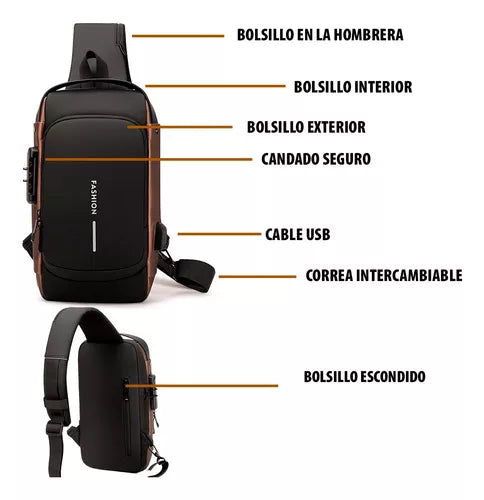 MOCHILA ANTIROBO SAFELOCK® - DESPLAZATE SEGURO!