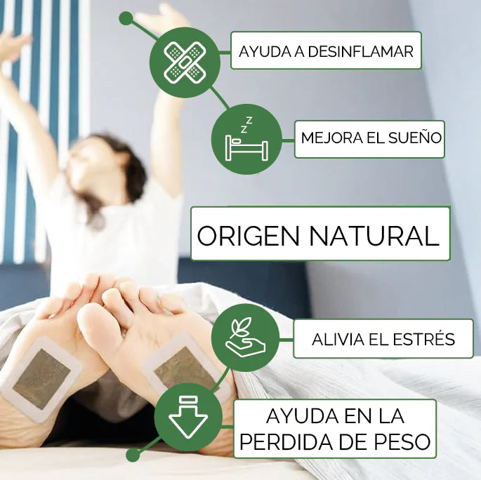 PROMO 10 PARCHES - VITALPIES DETOX® - DESINTOXICA TU CUERPO MIENTRAS DUERMES